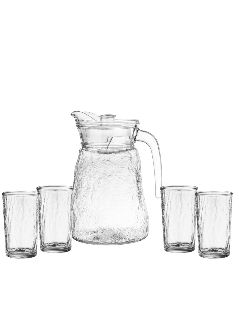 Green Apple A Glass Set Consisting Of 4 Cups Of 300 Ml For Juice And Water - Image 2